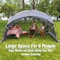 Wakeman Pop Up Canopy Screen Tent - 12x10 Gazebo Shelter with Mosquito Net by Gray 75-CMP1150 - alternate 7